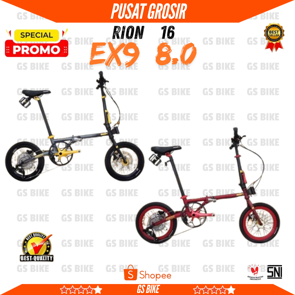 TERRLARISSS SEPEDA LIPAT MAXIMO PIEGARE RION 16 INCH EX9 8.0