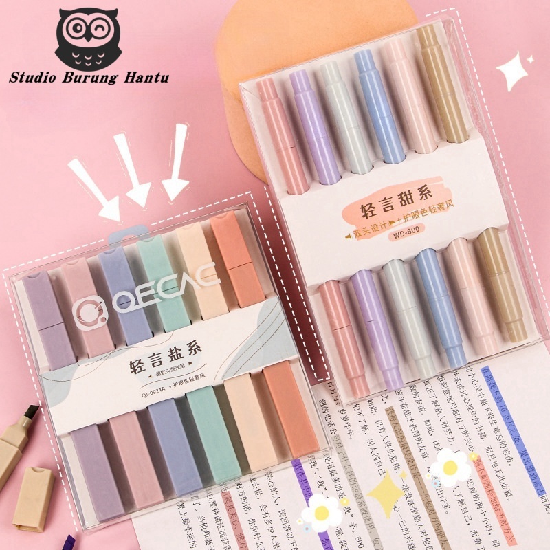 

Set Pena Highlighter: Desain Mewah, Aman untuk Mata, Dual-Tip, 6 Warna, Cocok untuk Siswa, Pena Sorot Poin