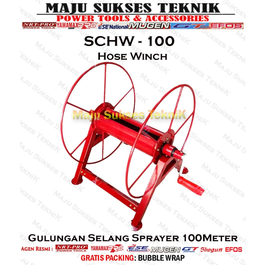 SANCHIN SCHW-100 Penggulung / Alat Gulung / Tempat Gulungan Selang Kompresor Steam Air Hose Winch
