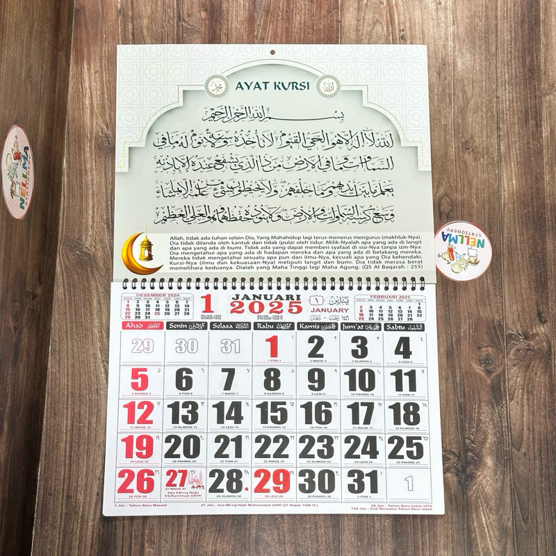 

Kalender Dinding Spiral Angka Bergambar 12 Lembar Tahun 2025