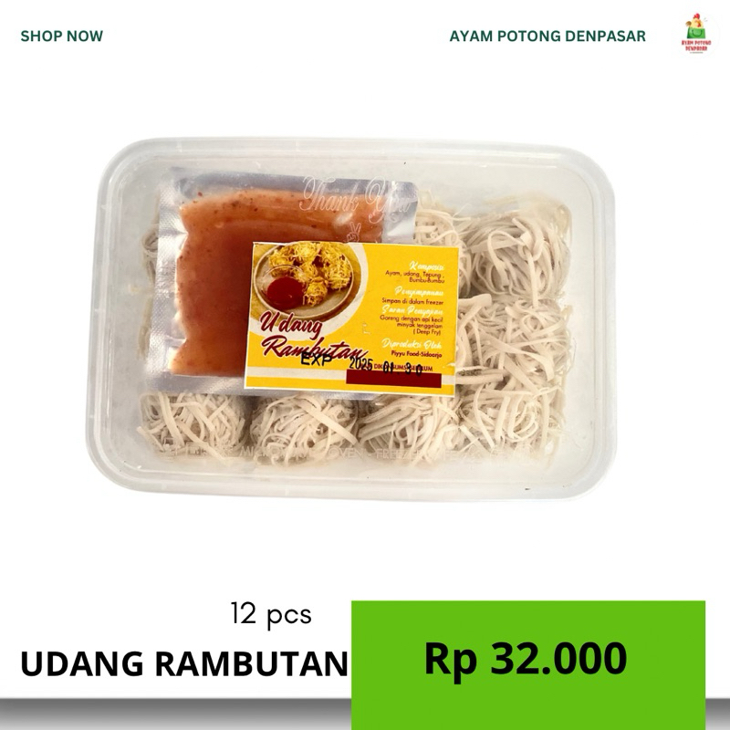 

UDANG RAMBUTAN 12pcs