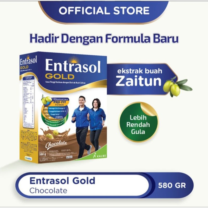 

Entrasol Gold Susu Bubuk Nutrisi Dewasa Cokelat 580 g