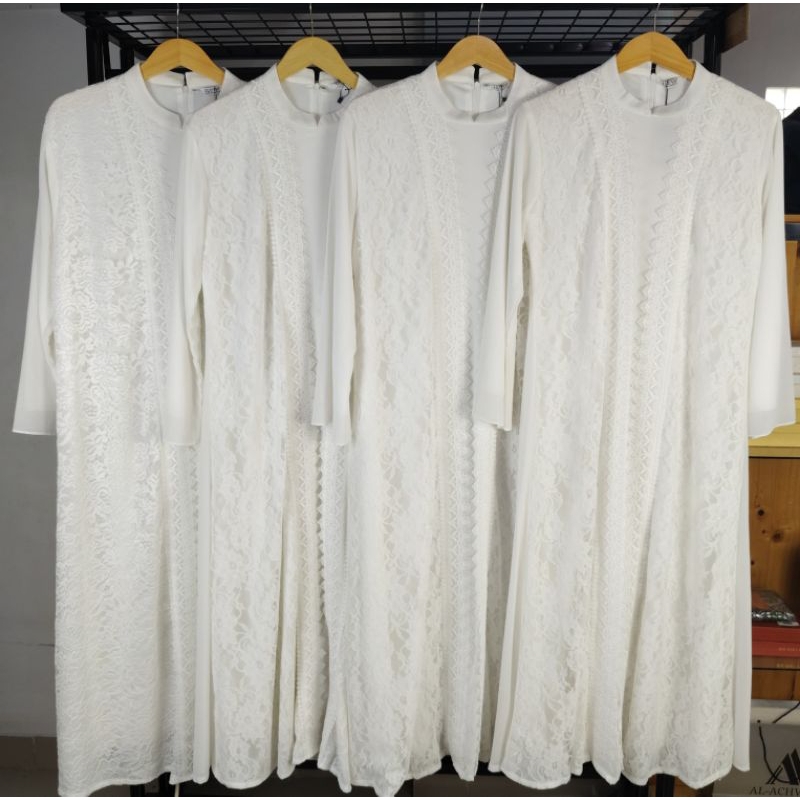 GAMIS ILUVA LE gamis putih cocok untuk acara resmi