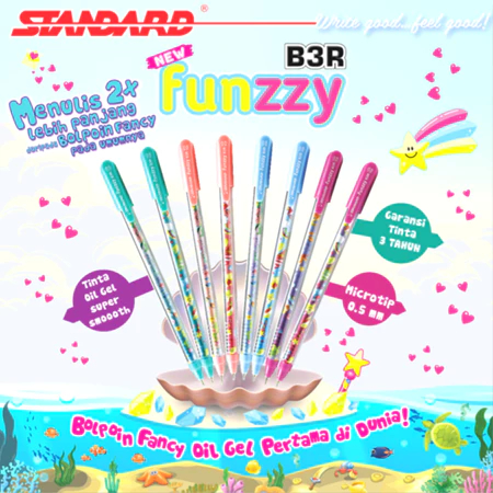 

TMBO ECER BOLPEN FUNZZY BLACK STANDARD /PCS