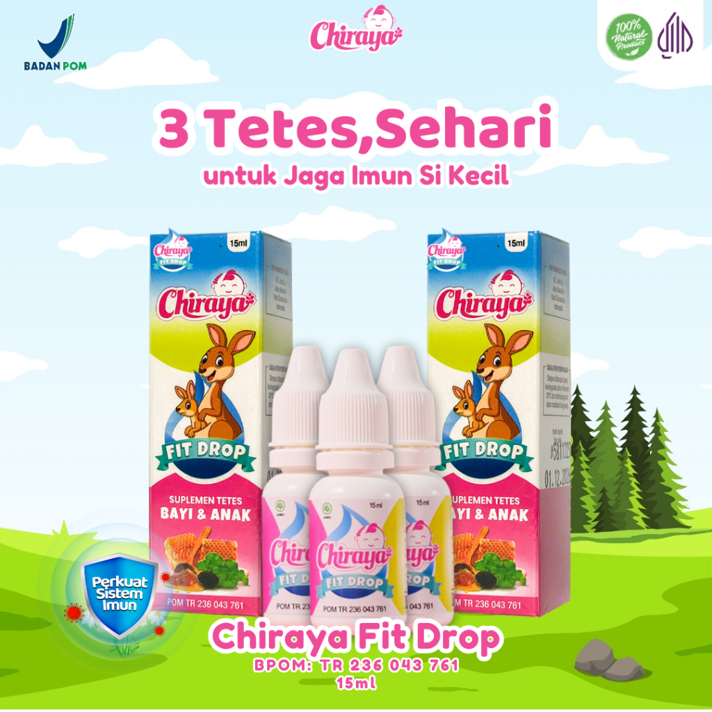 Chiraya Fit Drop - Vitamin Speech Delay Anak Usia 6 Bulan+ 15ml Penambah Nafsu Makan