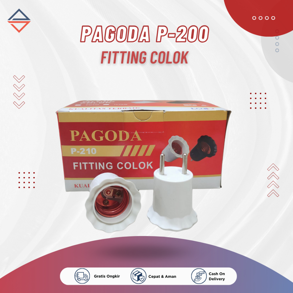 Fitting Colok Lampu Tidur Putih Harga Murah Berkualitas Pagoda P-200
