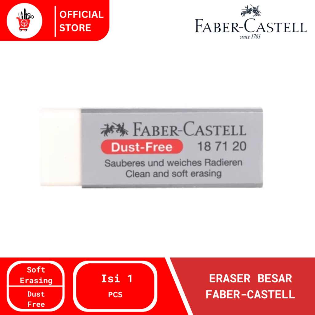 

Stip | Eraser | Penghapus Besar Faber-Castell Putih 187996 (1 PCS)