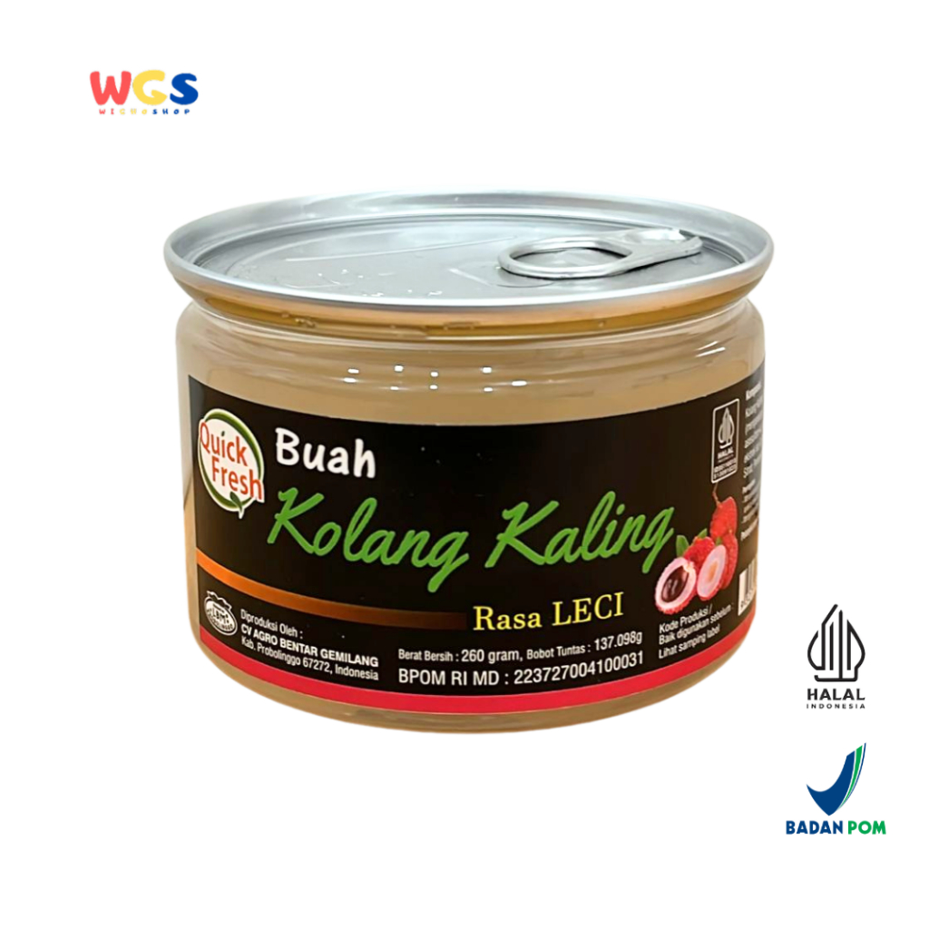 

Quick Fresh Buah Kolang Kaling Rasa Lychee 260g - Rasa Leci