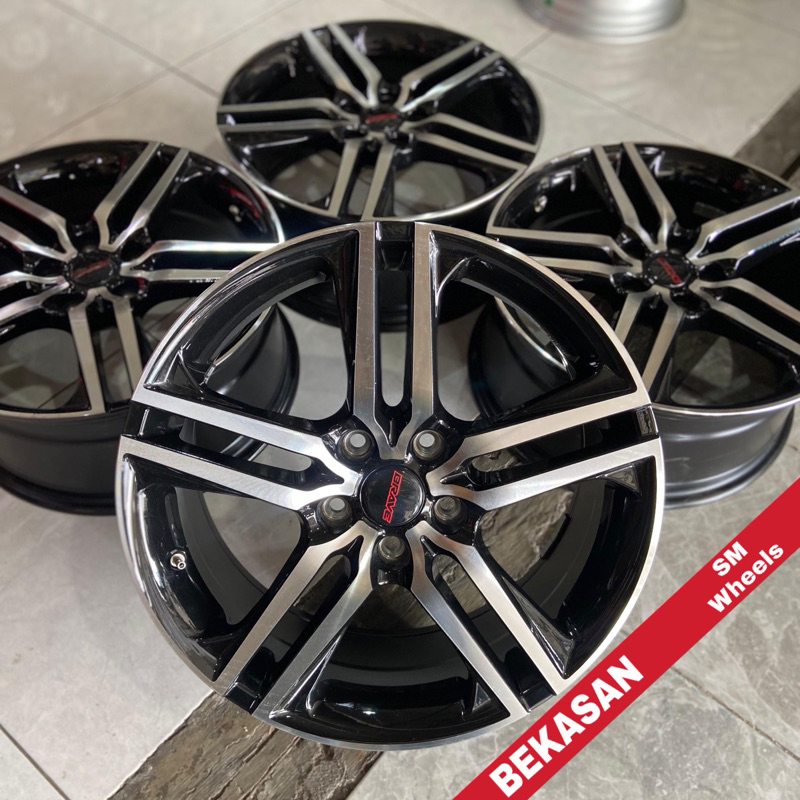 Velg Bekas R18 Brave panama. Sumber Mulya Wheels. velg mobil Semarang