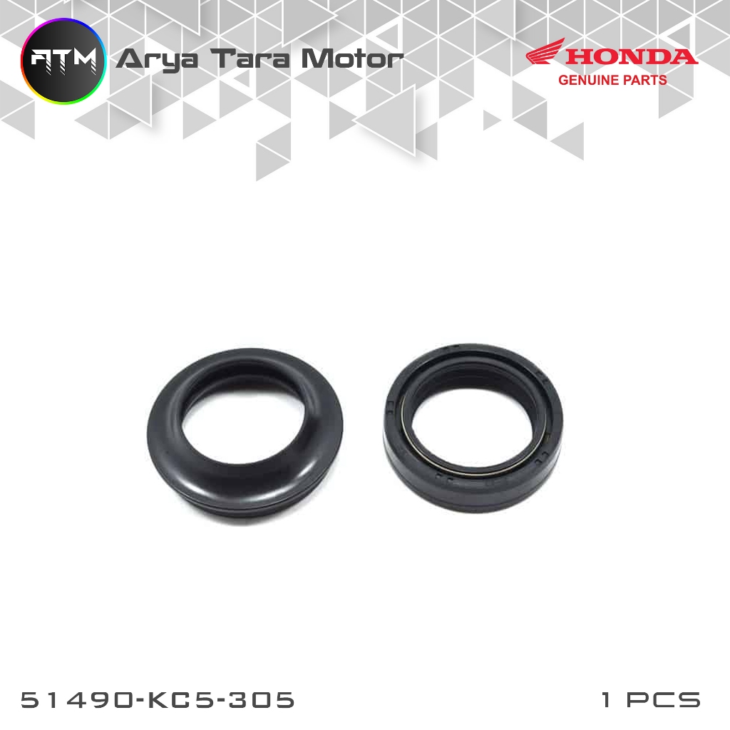 Oil Seal Shock Depan + Seal Debu Tiger, Mega Pro, Verza, CB 150R K15, PCX 150/160, GTR51490KC5305 AH
