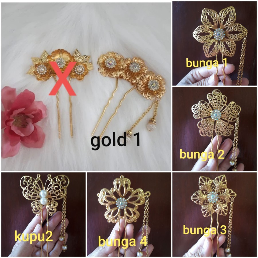 Cucuk Sanggul Bali Gold / Tusuk Konde