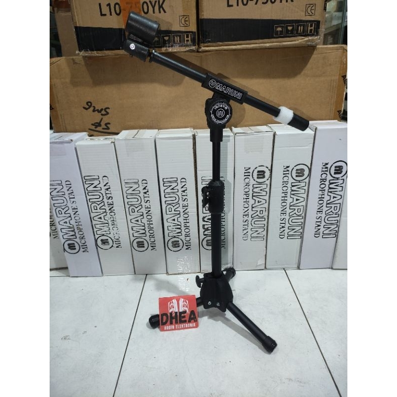 Stand Cagak Mic Pendek Maruni SM-105 SM105 Stand Microphone Stand Mic Berdiri Lantai Original Maruni