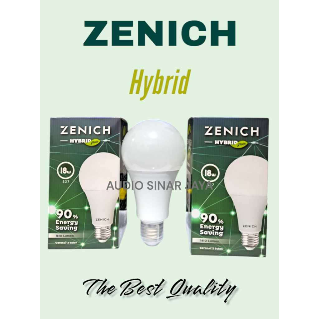 Lampu Led Zenich 18W HYBRID Bohlam 18 Watt Bulb Bulat