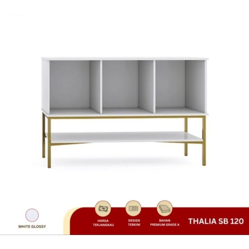 Buffet Credenza THALIA SB 120 Bufet Putih / SB 150 White Glossy/Meja Konsul / Sideboard
