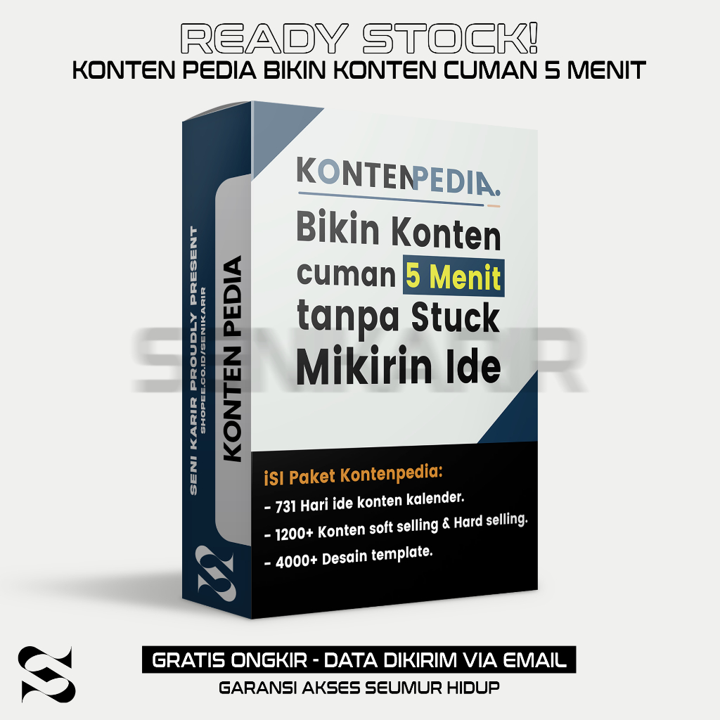 KONTENPEDIA 2.0 Kalender Konten 2023 - Ide Konten Sosmed Digital Marketing Excel Siap Edit