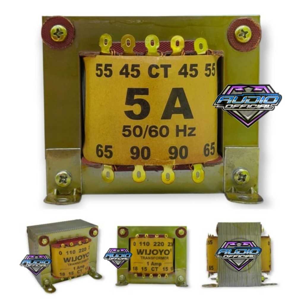 TRAFO Murni 5A BESAR WIJOYO CT 90V / Travo 5 Amper CT 90 Volt Tembaga Murni