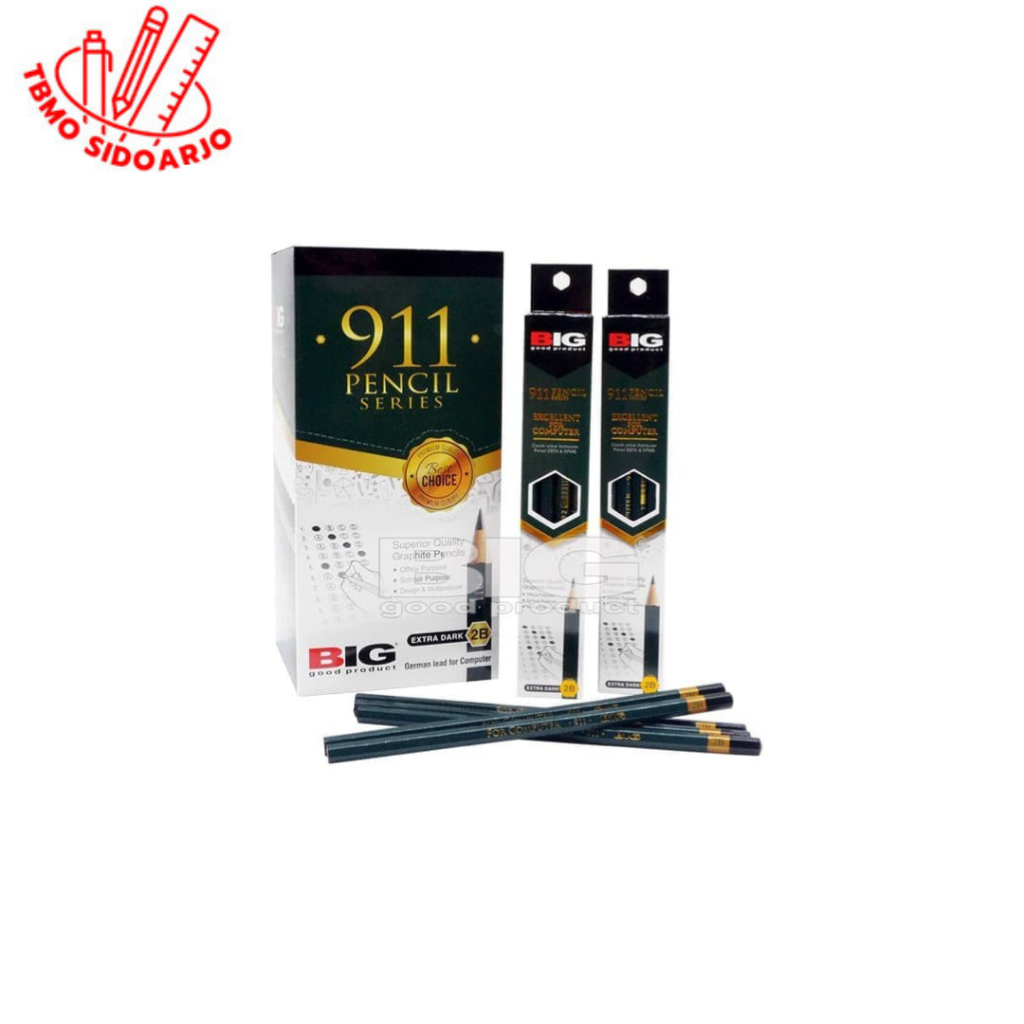 

TBMO Pensil Big 911-2B Hijau Isi 12 pcs/pack