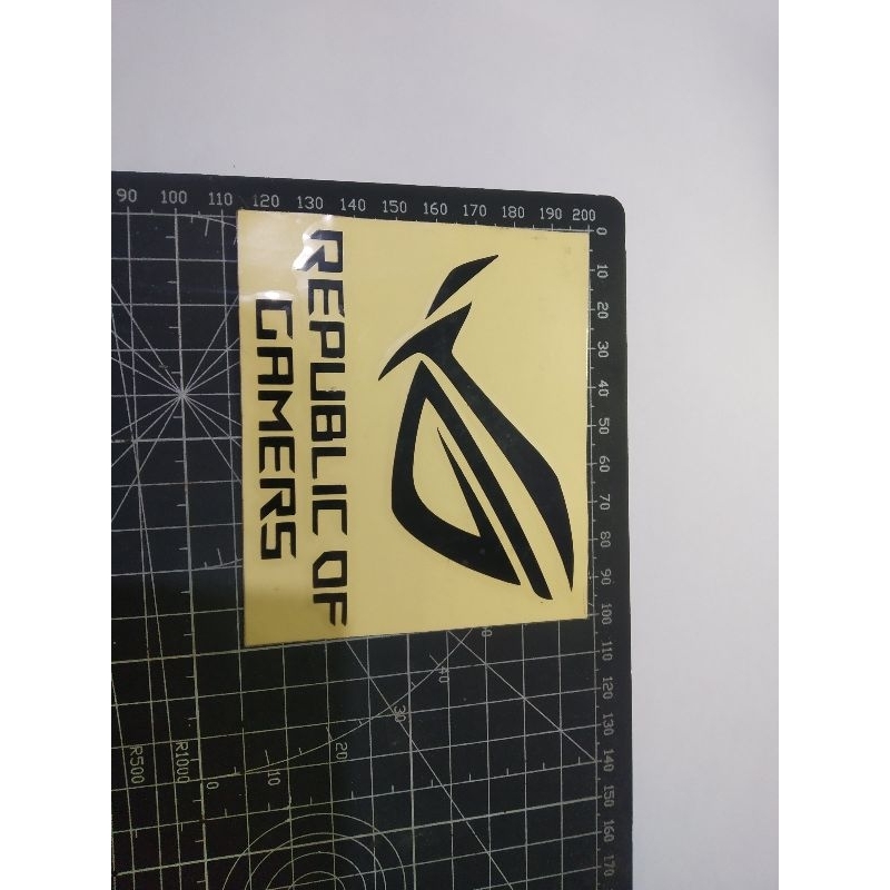 

stiker cutting republic of gamers decal