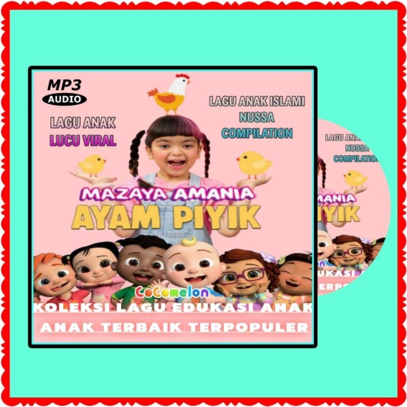 KASET CD MP3 CAMPURAN LAGU ANAK ISLAMI-KASET CD MP3 LAGU ANAK ANAK-LAGU ANAK KECIL-LAGU ANAK ANAK IN