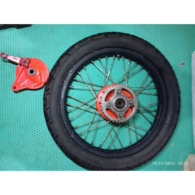 VELG BELAKANG GL100 CB100 VELG ROSSI TROMOL GL100 CB100