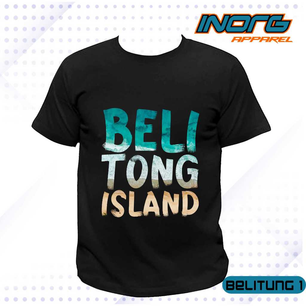kaos oleh oleh belitung tshirt bangka belitung oleh-oleh baju pulau belitong island souvenir khas la