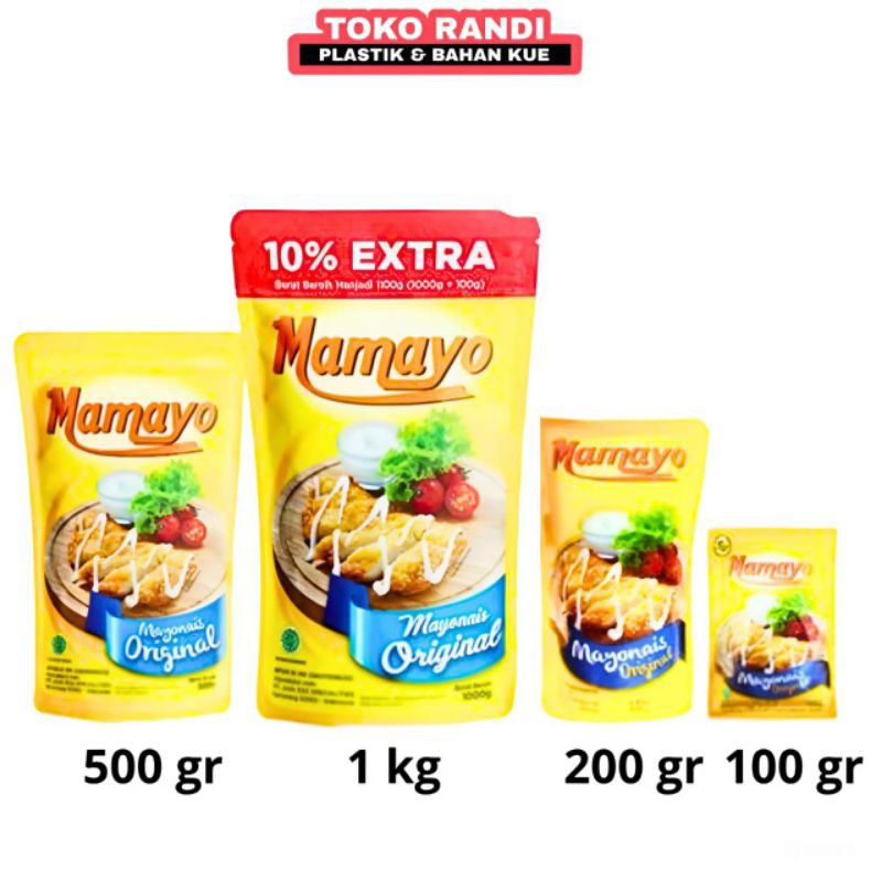 

Mamayo Mayonais Original Kemasan 1kg / 500g / 200g