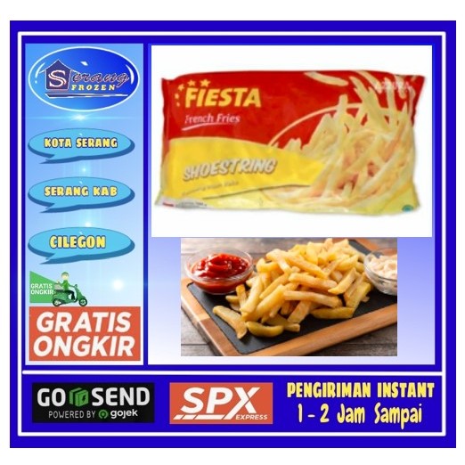 

Kentang Fiesta Shoestring 1Kg, Kentang Beku, Frozen Serang