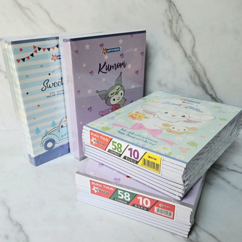 

Grosir Sekarang BUKU TULIS SEKOLAH EDISI SANRIO NEWSTAR 38 DAN 58 LEMBAR KARAKTER LUCU KUROMI CINNAMOROL ISI 1PCS