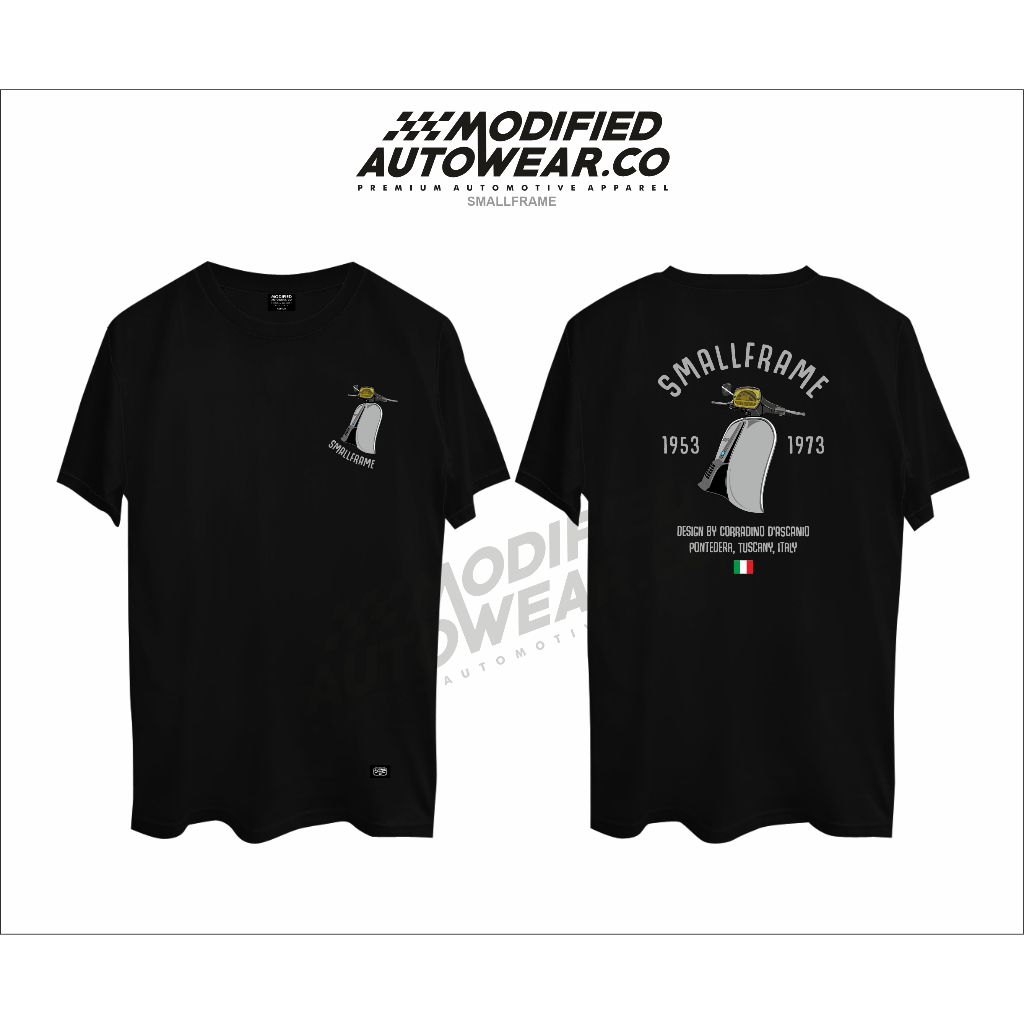 kaos vespa pts smallframe modified autowear tshirt motor vespa baju bigsize vespa pts smallframe