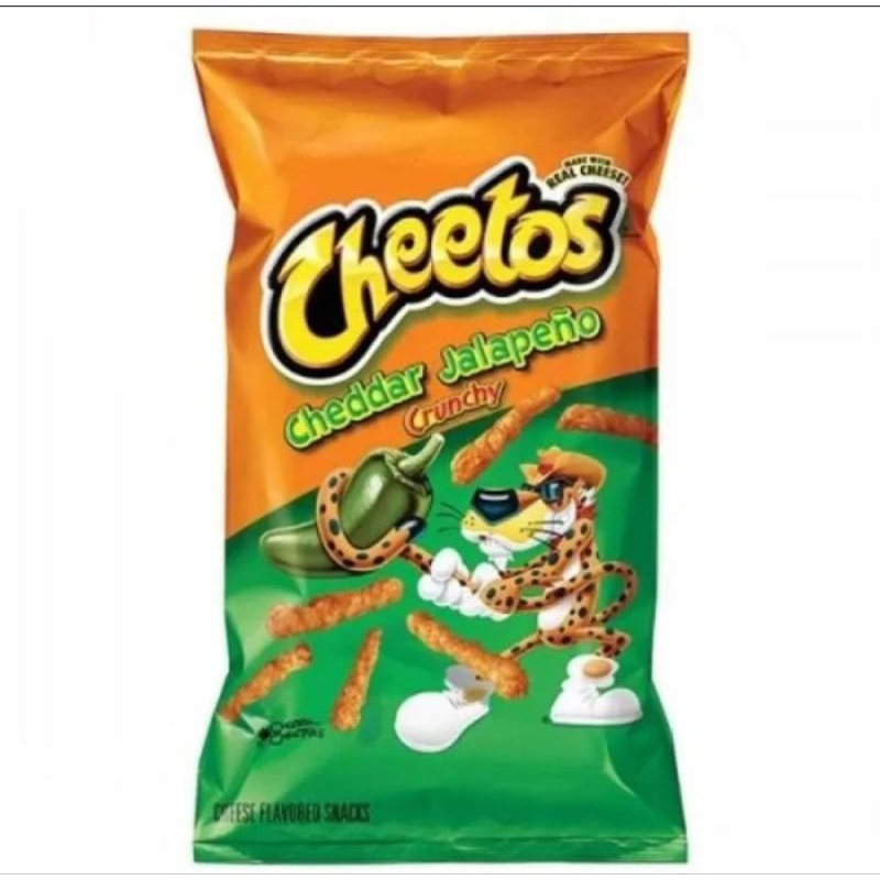 

Cheetos Cheddar Jalapeno Crunchy 80z