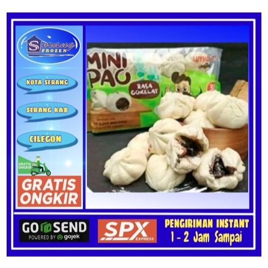 

Bakpao,Umia-mi isi Coklat 465g, Umipao,bakpao mini, Serang Frozen