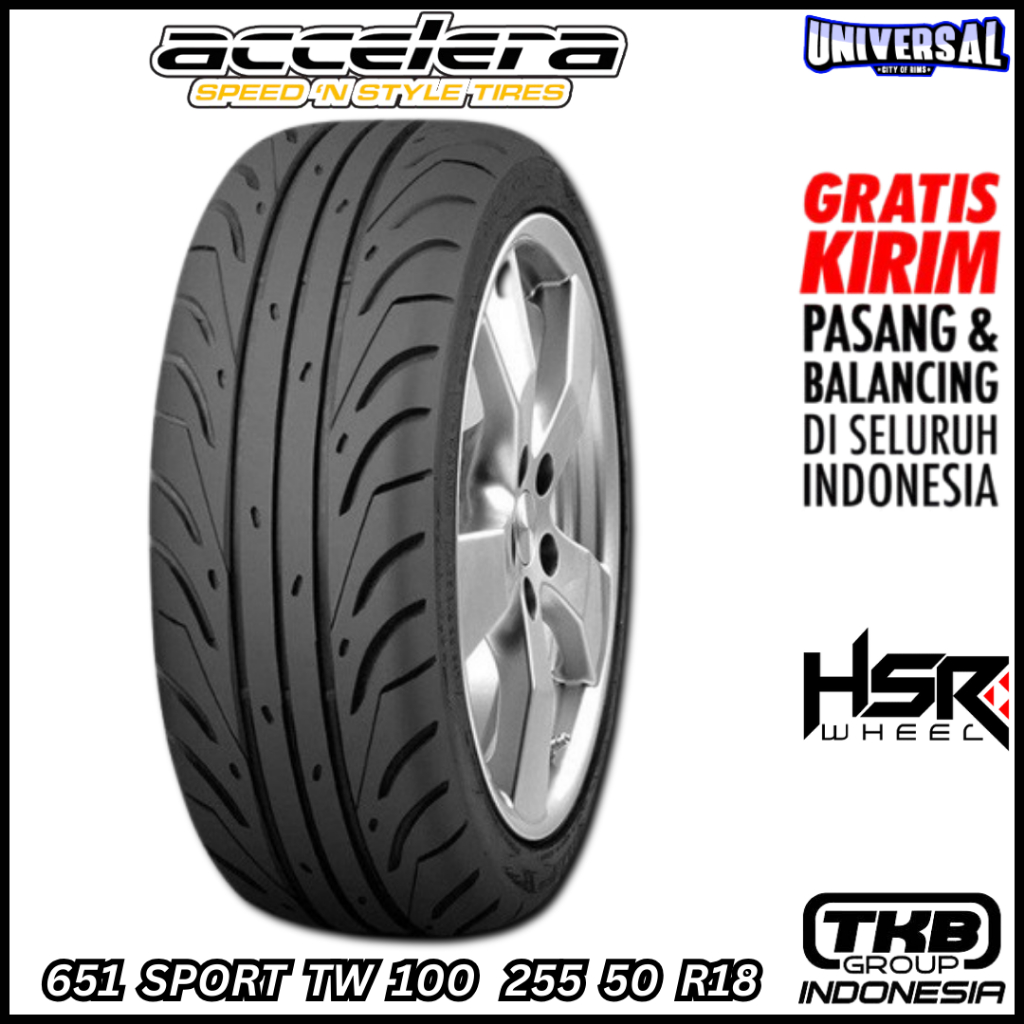 BAN ACCELERA 651 SPORT TW 100 255 50 R18 BAN MOBIL INNOVA CAMRY BMW R18