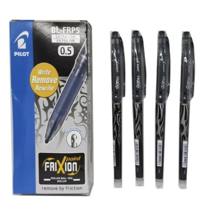 

Pilot Frixion Pen 0.5 mm BL-FRP5 pulpen bisa dihapus (harga per pcs)