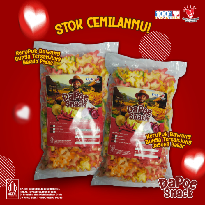 

Kerupuk Bawang Bunga Tersanjung 2 Pack