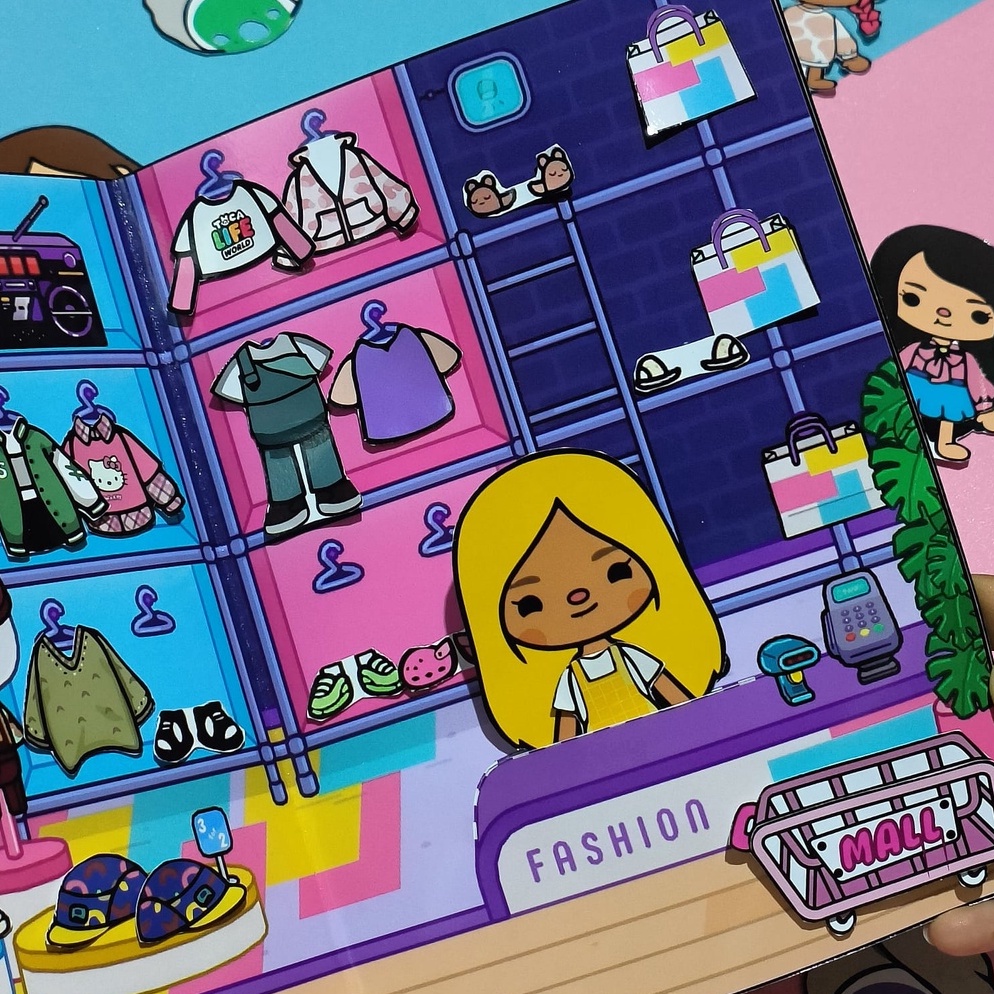 

KODE L75O TOCA BOCA MALL SERIES mainan edukatif anak SUDAH LAMINASI ANTI AIR KHANZA ONLINE