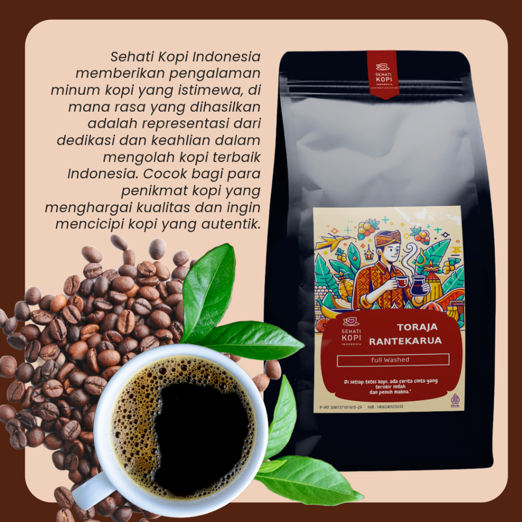 

KOPI ARABIKA TORAJA SPECIALTY 250 GRAM (BIJI/BUBUK)