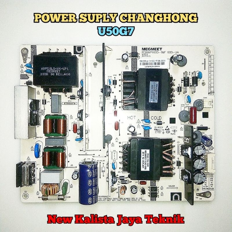 PSU TV CHIQ CHANGHONG U50G7PF ORIGINAL POWERSUPLY CHANGHONG 50G7 PSU 50G7PF REGULATOR TV U50G7 MESIN