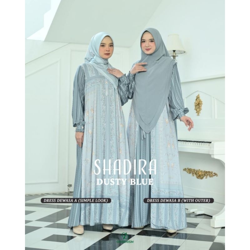 Shadira Dress Wanita Dewasa Sarimbit 2025 by Greenism