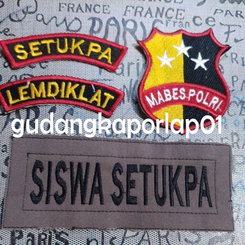 1 set bordiran siswa setukpa polri biasa timbul murah berkwalitas