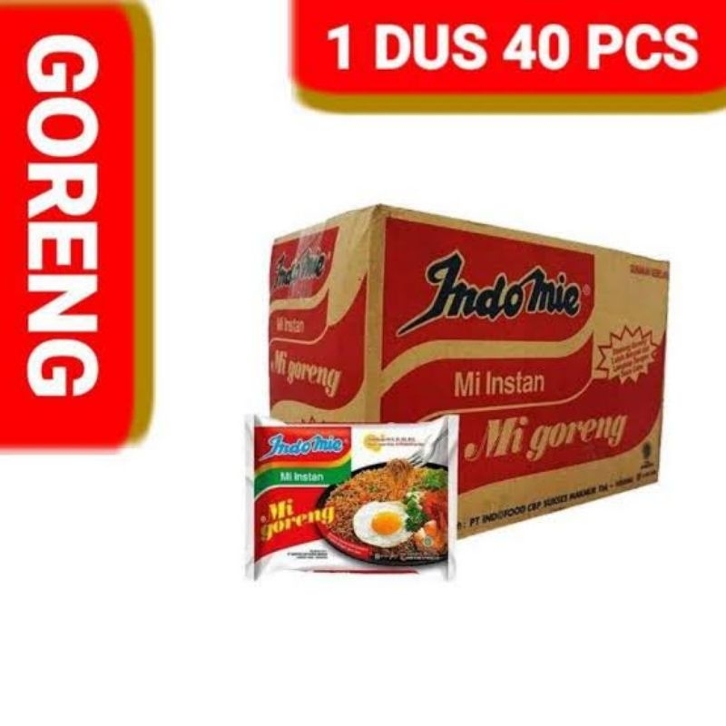 Indomie Mi instan Goreng 1 Dus