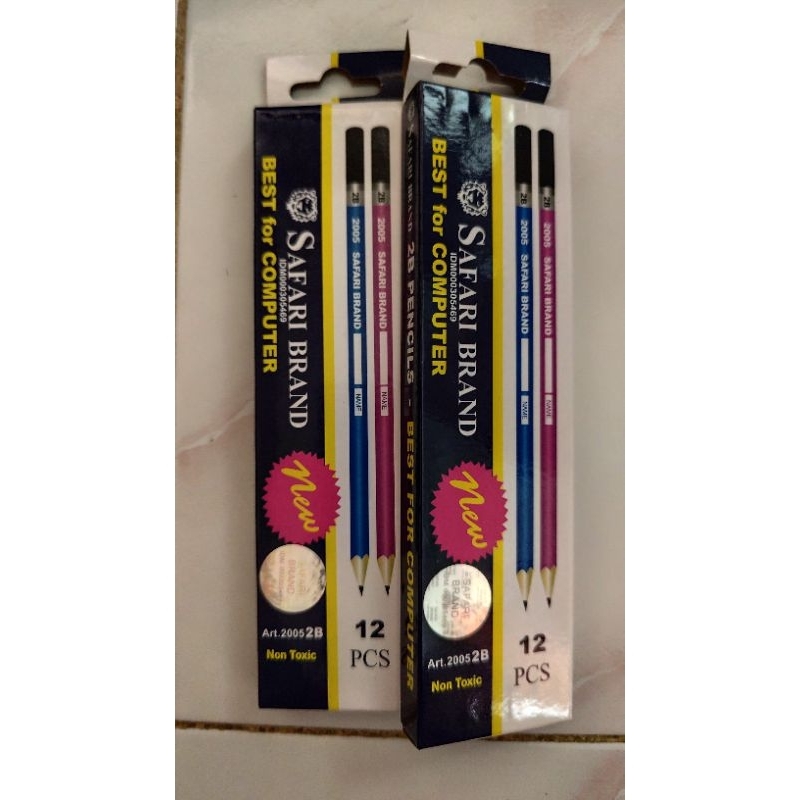 

1 PACK (12 PCS) PENSIL 2B SAFARI BRAND