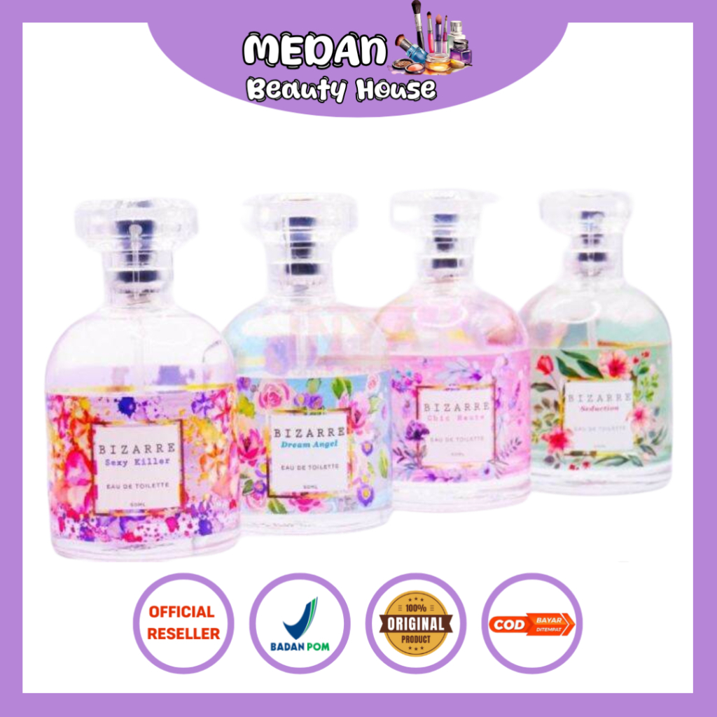 BIZARRE Parfum Korea Wanita Eau De Toilette EDT Parfum Tahan Lama 50 ML Halal