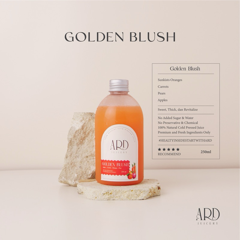 

GOLDEN BLUSH 250ML - 100% Natural Cold Pressed Juice Fresh and Organic