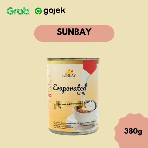 

Sunbay Susu Evaporasi 380 Gram