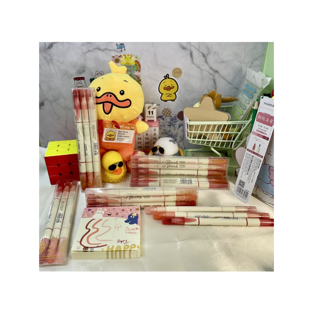 

Twin Marker Dual Brush Pen - Red