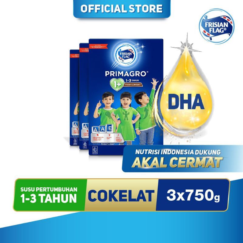 

FRISIAN FLAG PRIMAGRO 1+ COKLAT 750gr -3 BOX