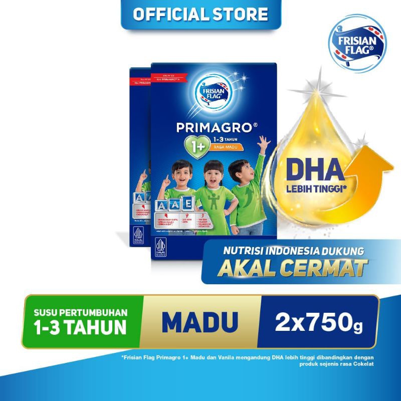 

FRISIAN FLAG PRIMAGRO 1+ MADU 750 gr -2 BOX