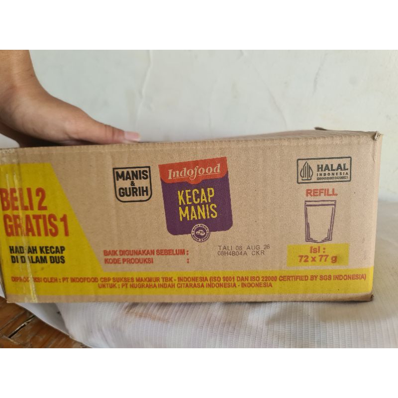 

kecap indofood 1 karton isi 48 gratis 24 pcs