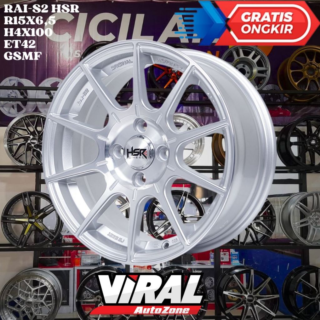 Velg Mobil BRIO , AGYA , AYLA , FREED , HSR RAI S2 RING 15 R15 TERMURAH