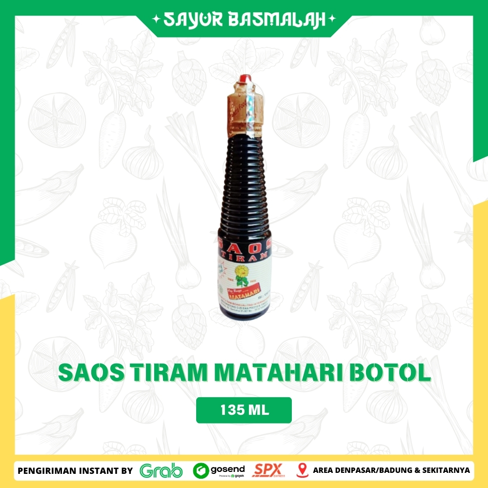 

Saos Tiram Matahari Botol 135ml - Sayur Basmalah